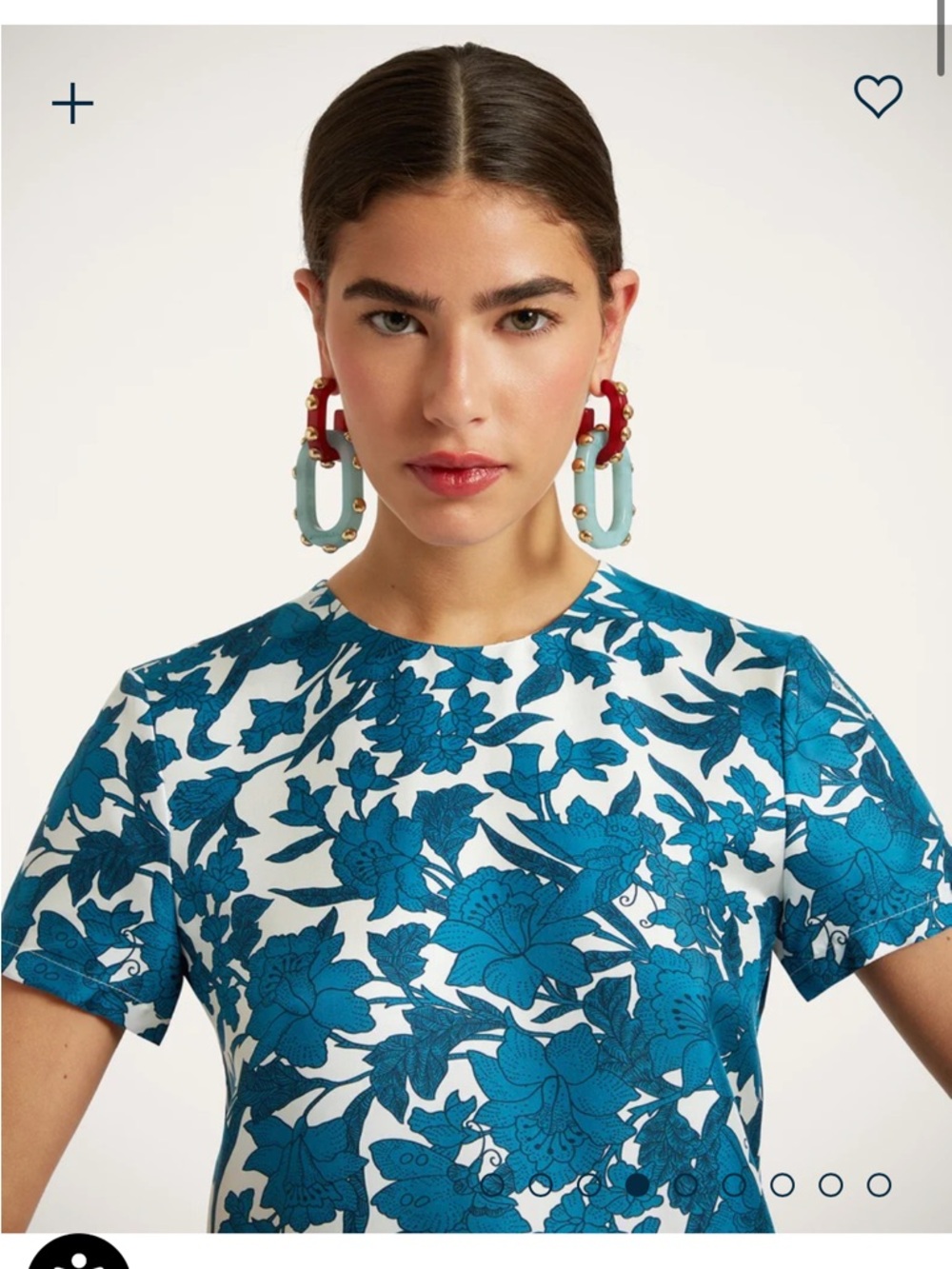 NWT Lilium in Blu SILK Swing Dress
